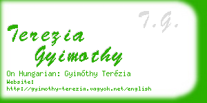 terezia gyimothy business card